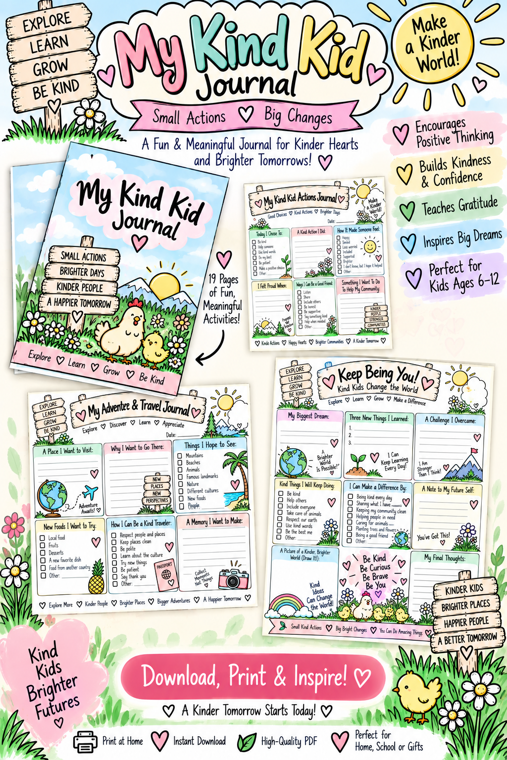 My First Homestead Journal | Printable Kids Homeschool Journal