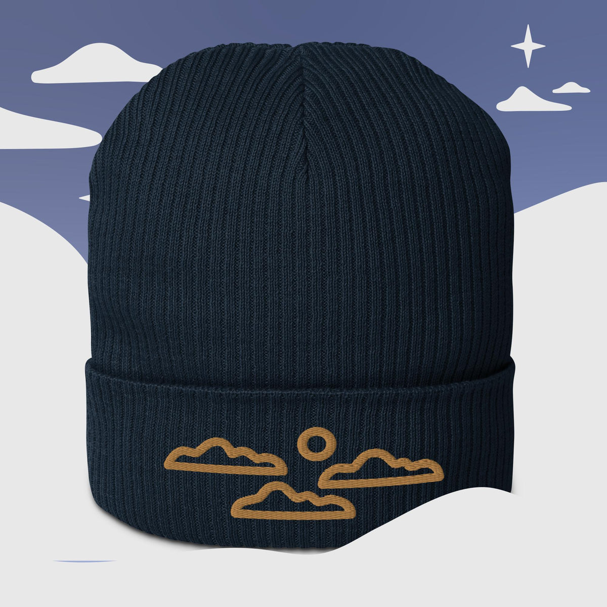 Organic ribbed beanie