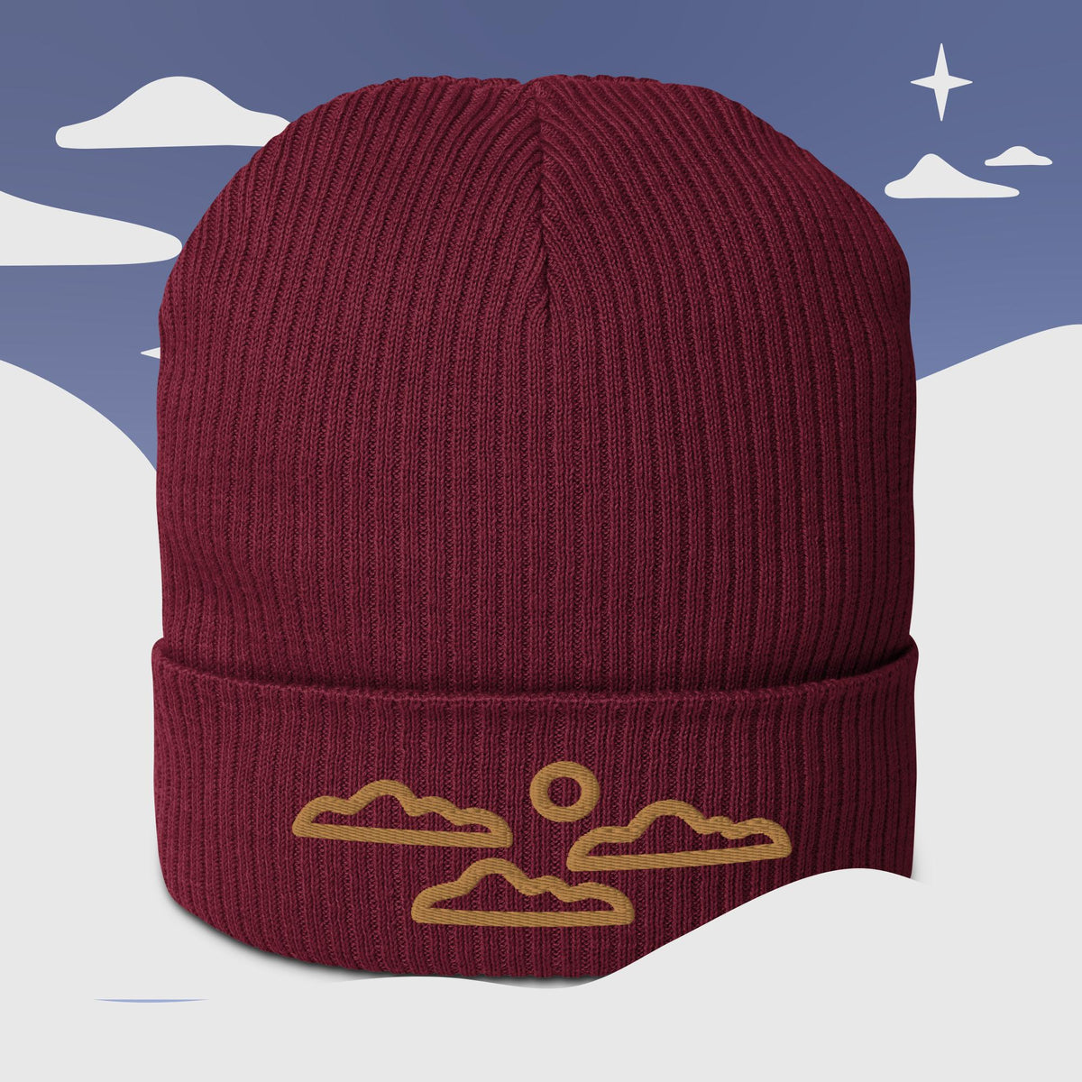 Organic ribbed beanie