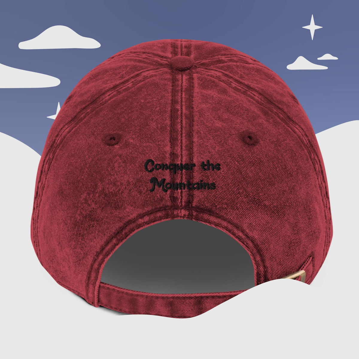 Conquer the Mountains Vintage Cotton Twill Cap