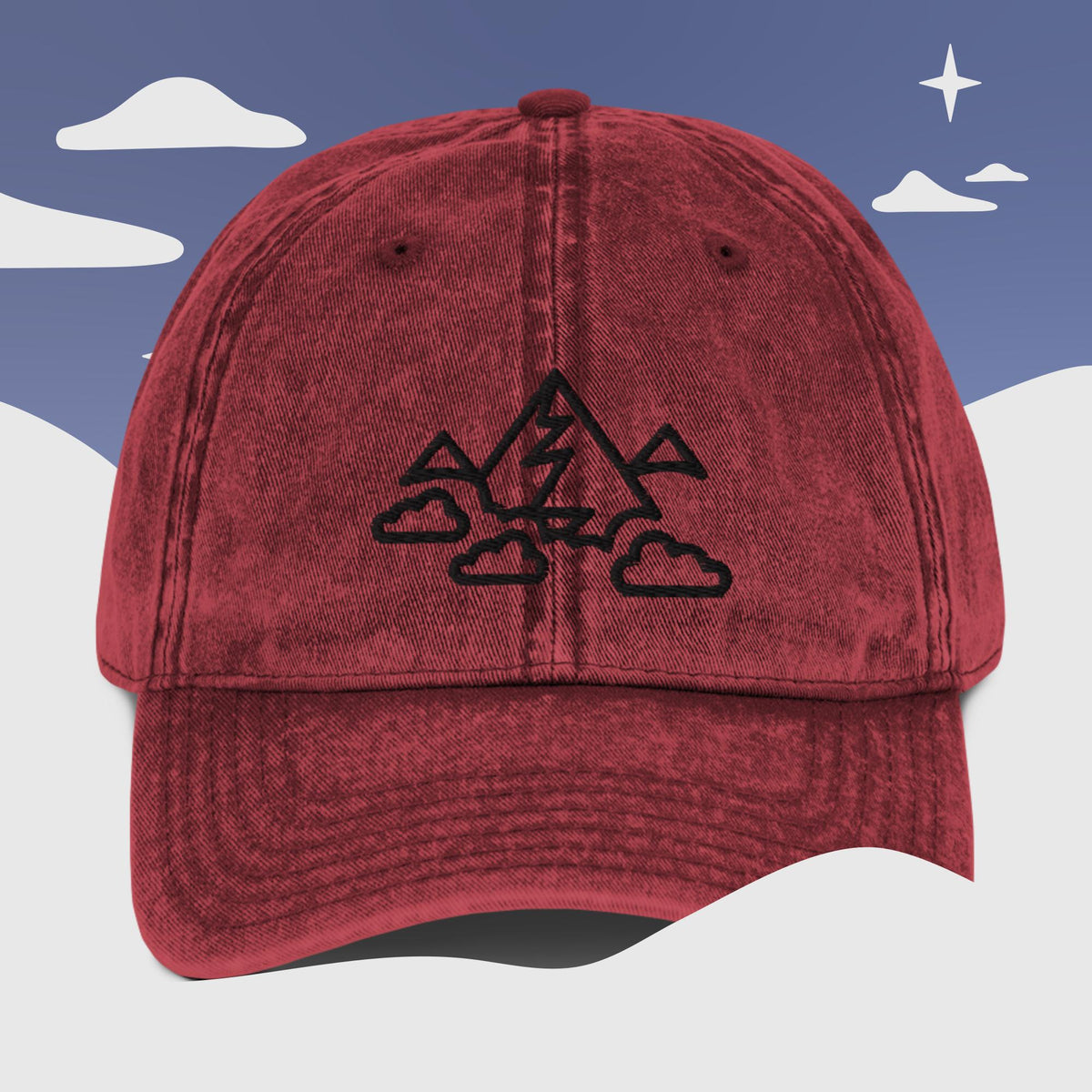Conquer the Mountains Vintage Cotton Twill Cap