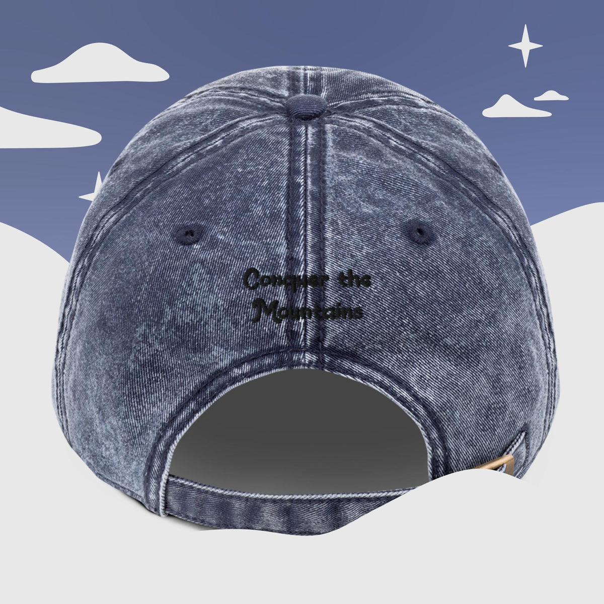 Conquer the Mountains Vintage Cotton Twill Cap