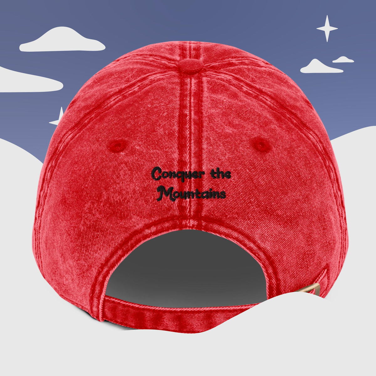 Conquer the Mountains Vintage Cotton Twill Cap