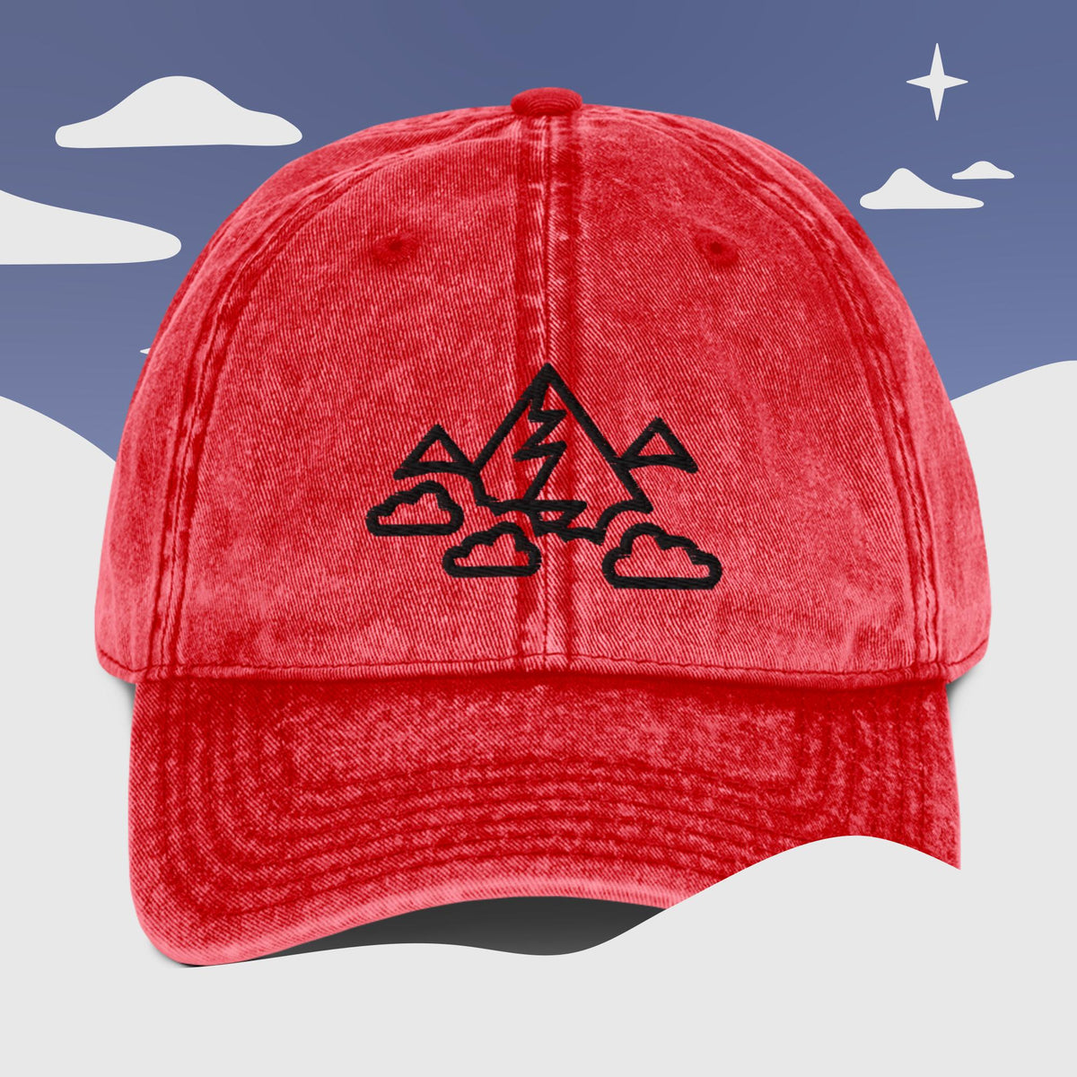 Conquer the Mountains Vintage Cotton Twill Cap